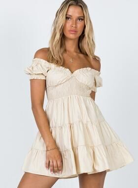 easy to love mini dress white princess polly Easy To Love Mini Dress White
